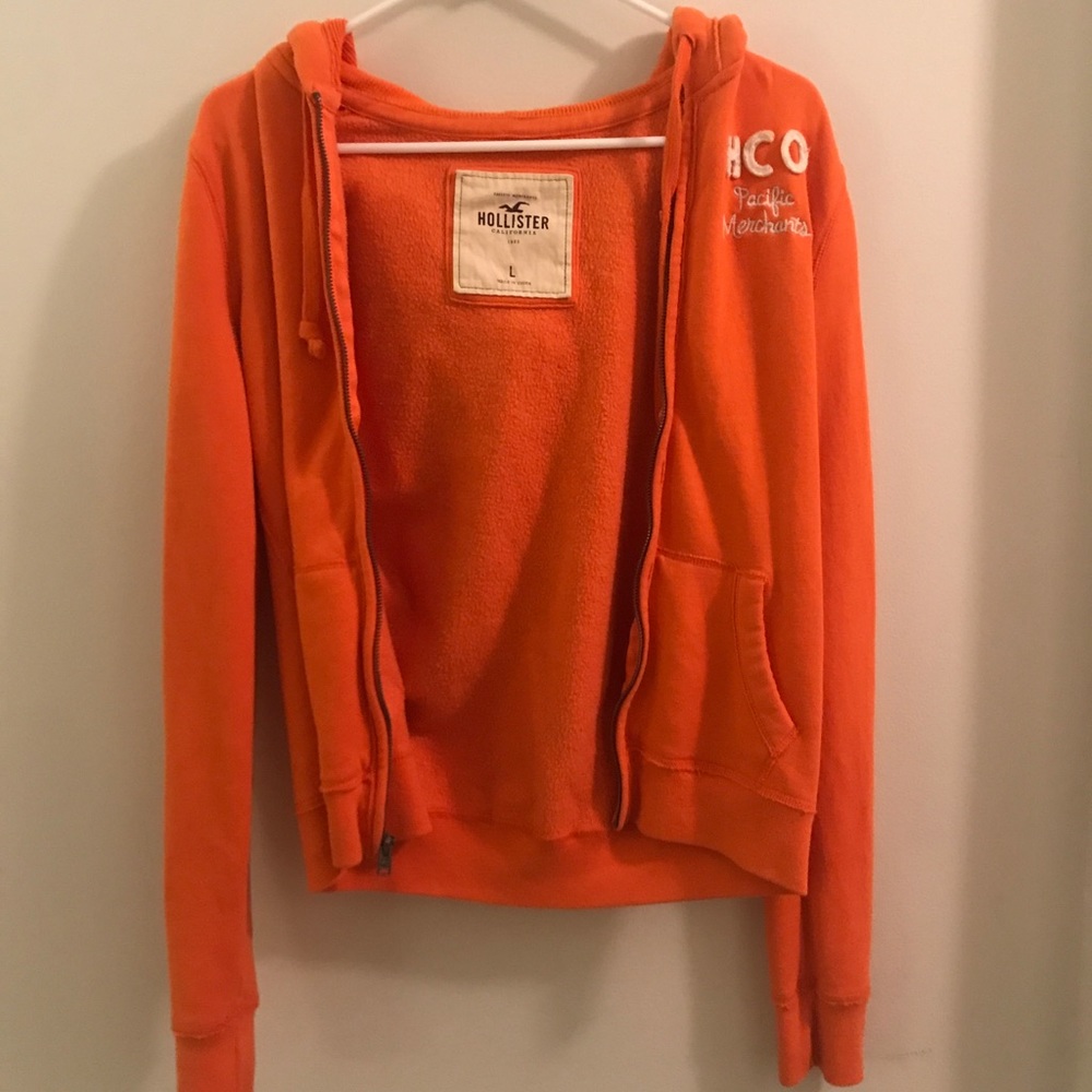 Orange Hollister Hoodie